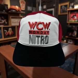 WWE x Ripple Junction WCW Monday Nitro Hat Retro Snapback/Adjustable NWT